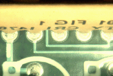 Figure 2: The component's insulation interfered with joint formation Figure 2: The component's insulation interfered with joint formation